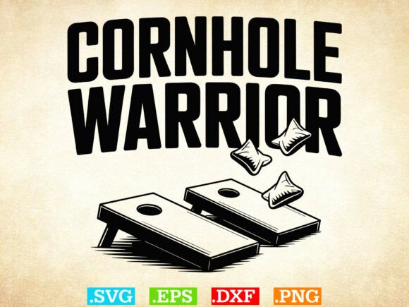 Cornhole Warrior SVG for Local Business Graphics