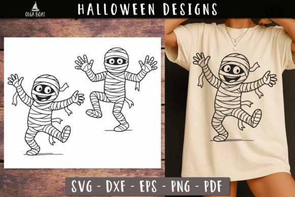 Cute Dancing Mummy SVG Funny Designs for Crafts and Graphics