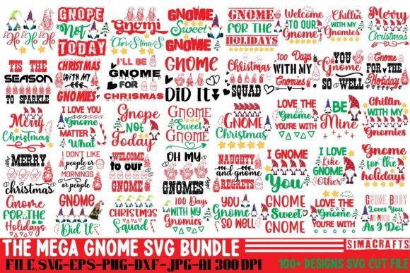 Fun Gnome Graphics for Crafts and Branding