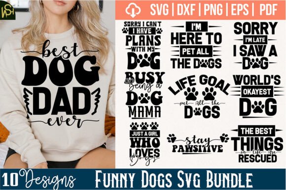 Funny Dogs SVG Bundle Free Review