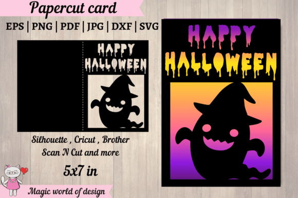 Funny Ghost SVG for Halloween Graphics and Crafts