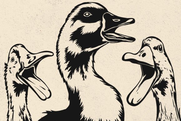 Funny Goose SVG for Crafts and Graphics