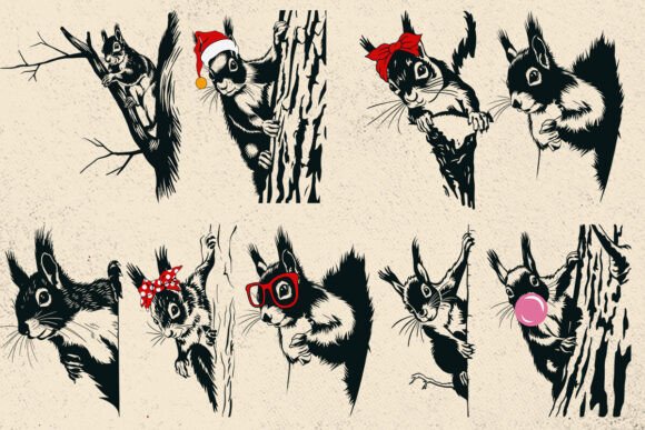 Funny Squirrel SVG for Crafts and Graphics