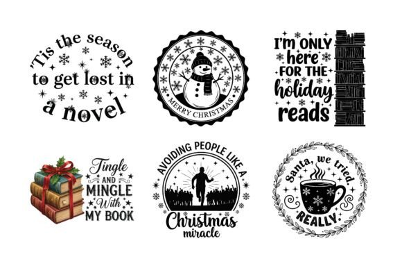 Gift Box Funny Christmas SVG Bundle for Crafts and Graphics