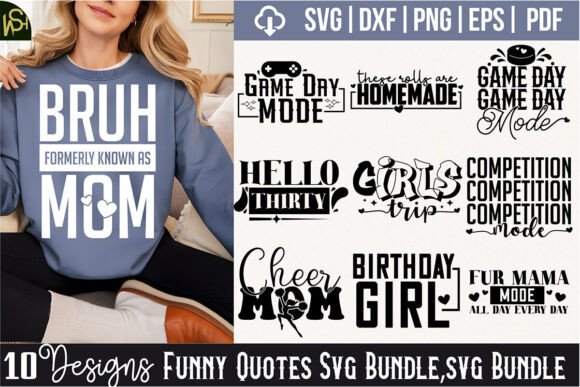 Graphics for Crafts: Funny Quotes Svg Bundle