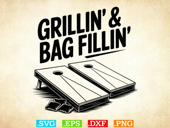 Grillin Bag Fillin SVG: A Playful Graphic for Blogs and Crafts
