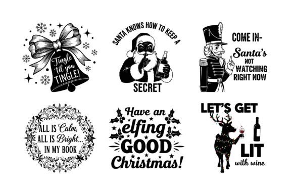 Party Funny Christmas SVG Bundle for Graphics and Crafts