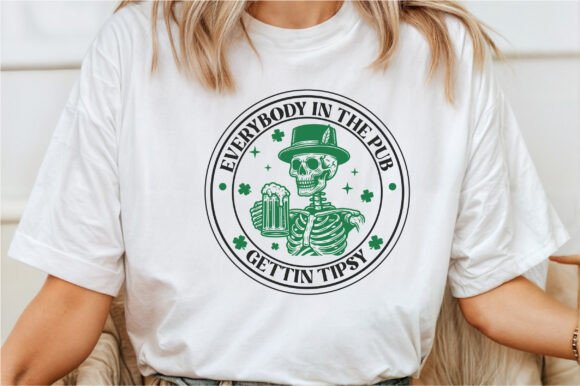 St.Patrick’s Day Funny Skeleton SVG PNG for Graphics and Crafts